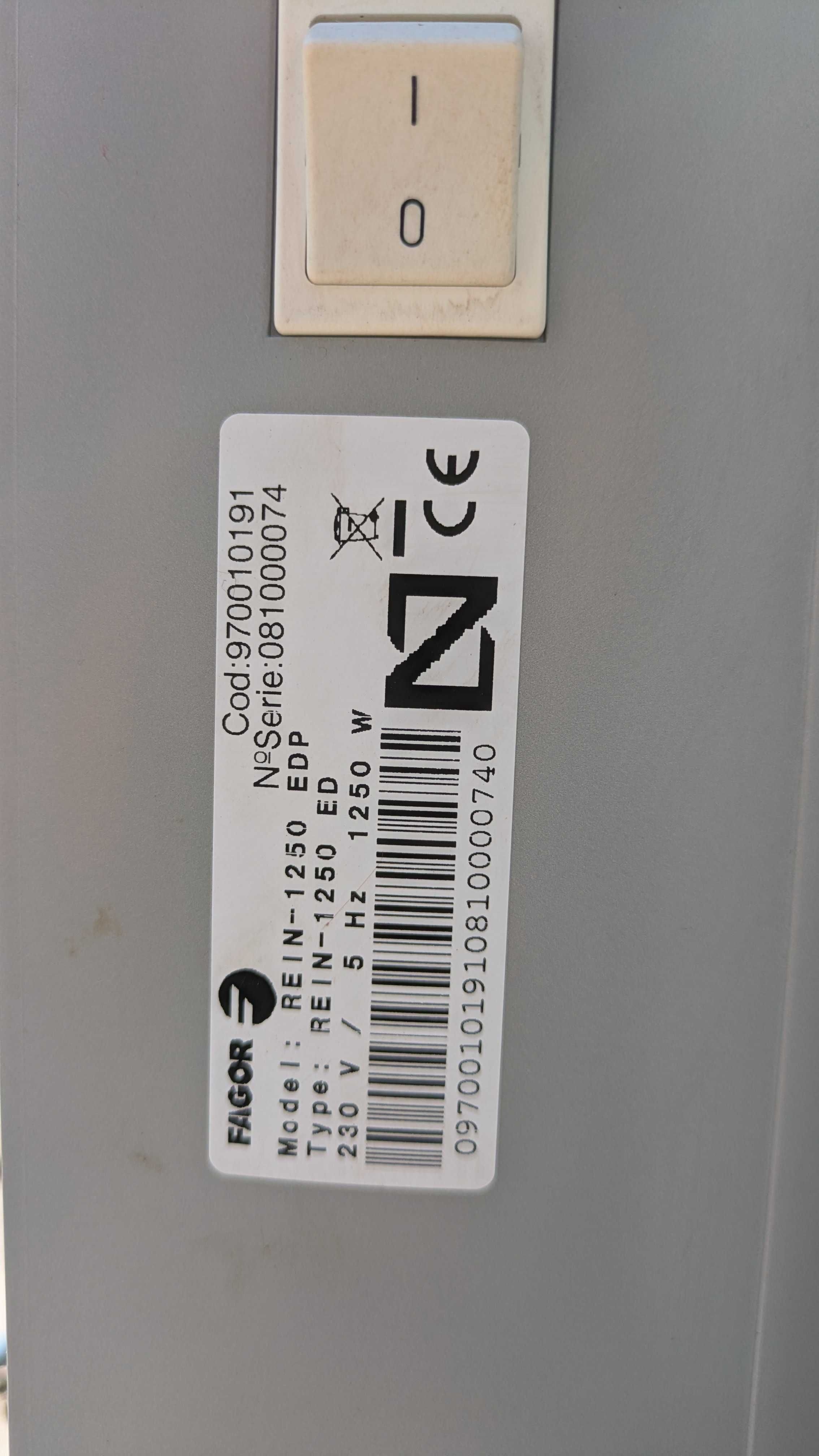 Aquecedor Fagor ECO-Emissor Digital REIN-1500 ED e/ou REIN-1250 EDP