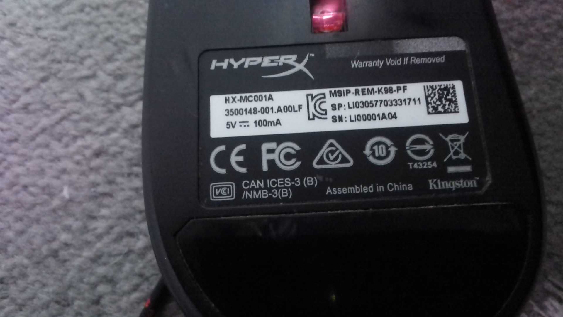 Klawiatura Razer , mysz gamingowa Hyperx