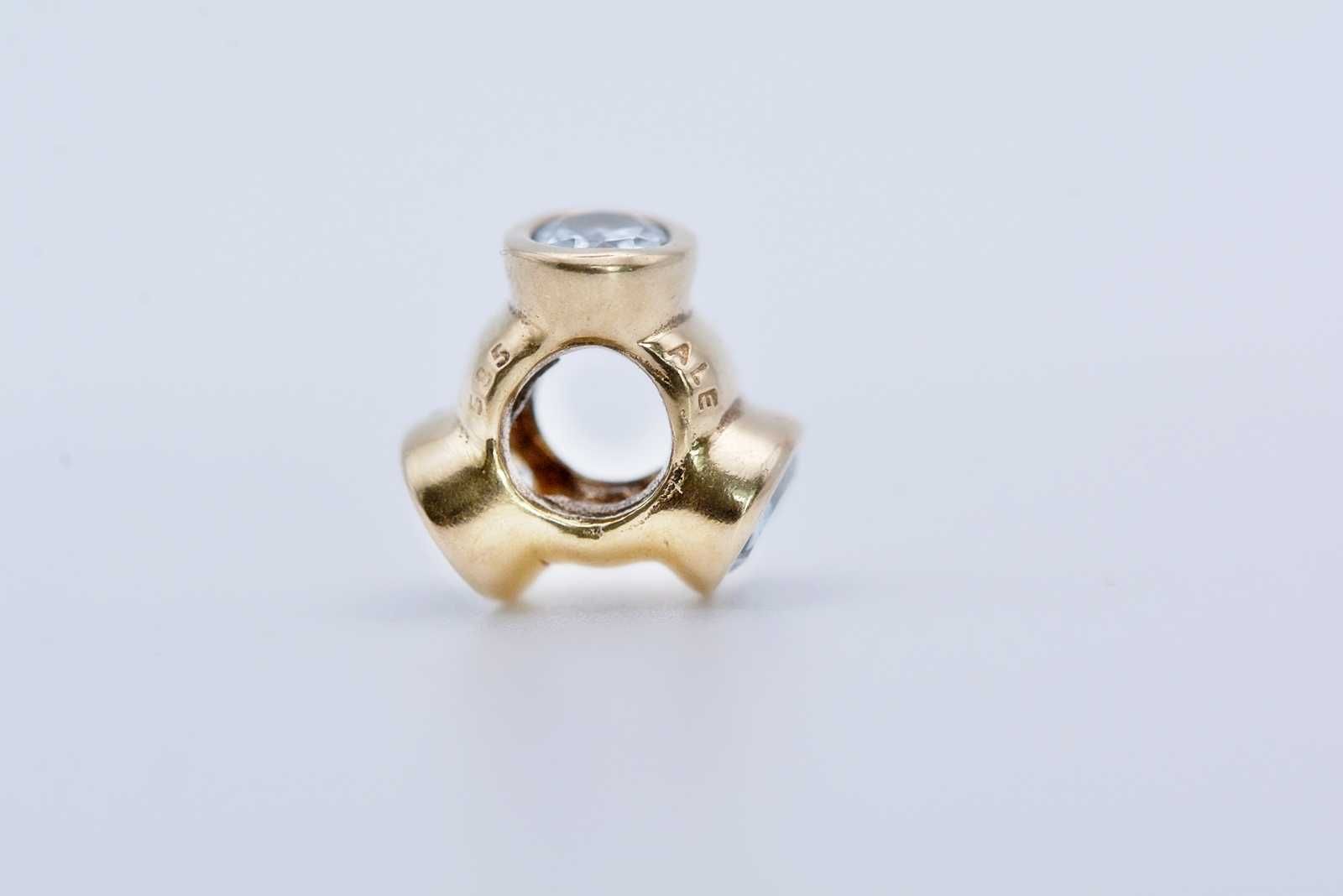 Oryginalny charms Pandora 750296AQ BIG AQUAMARINES 585 akwamaryny