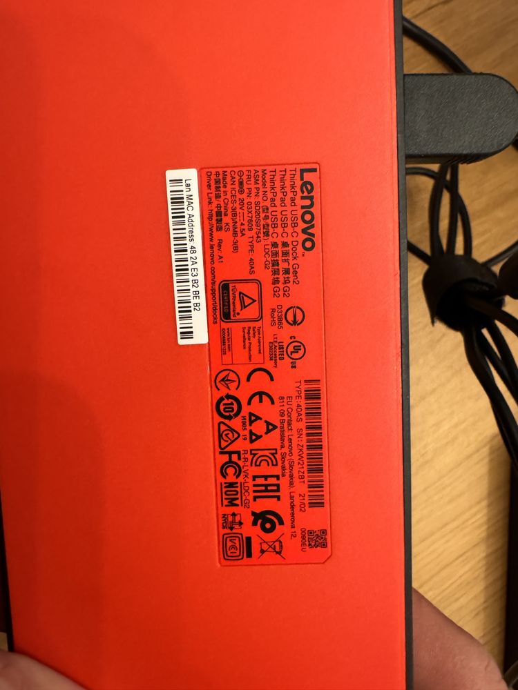 Stacja dokujaca lenovo usb-c think pad