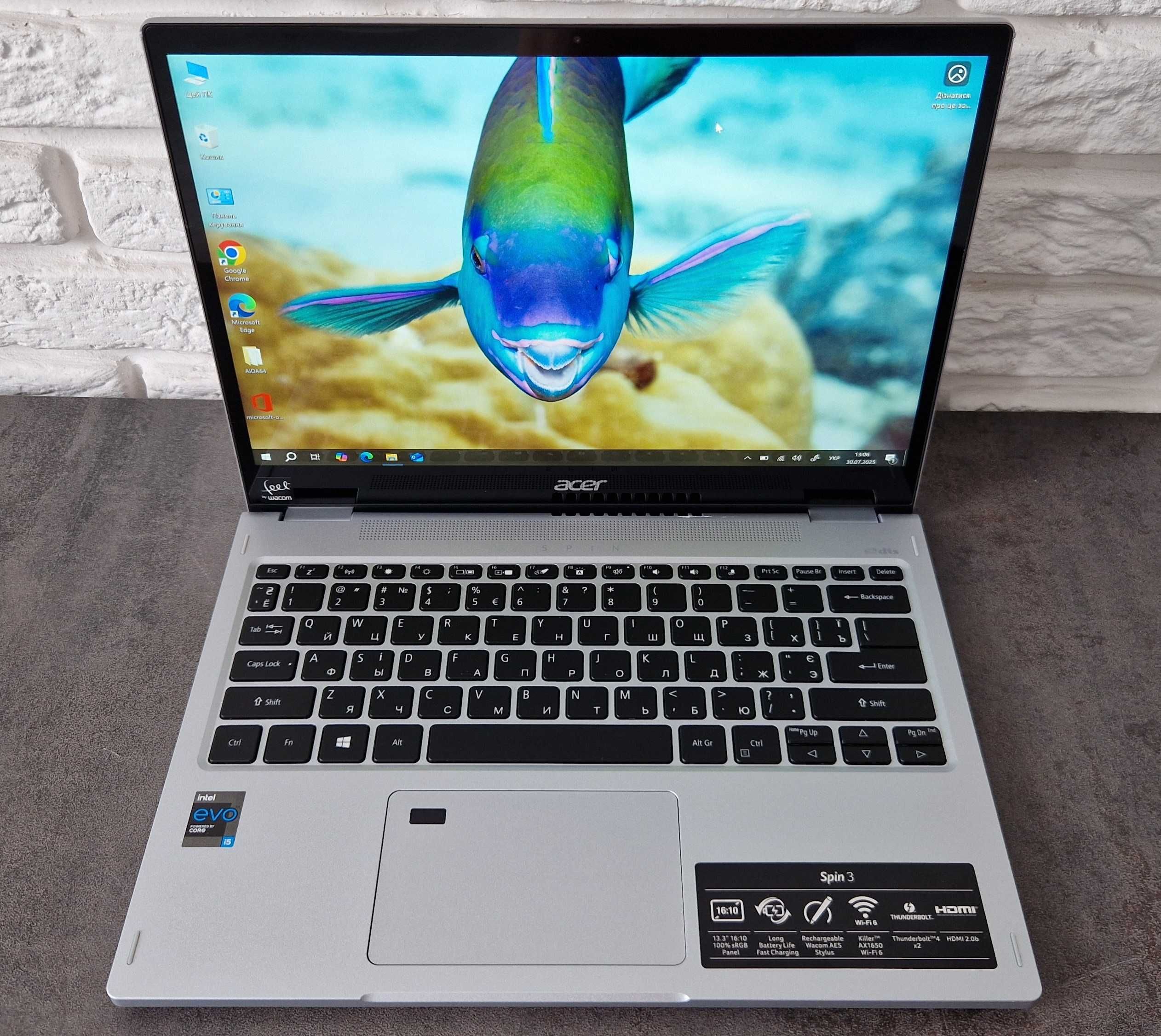 Ноутбук Acer Spin 3 /i5-1135G7/8 озу/512ssd/Трансформер
