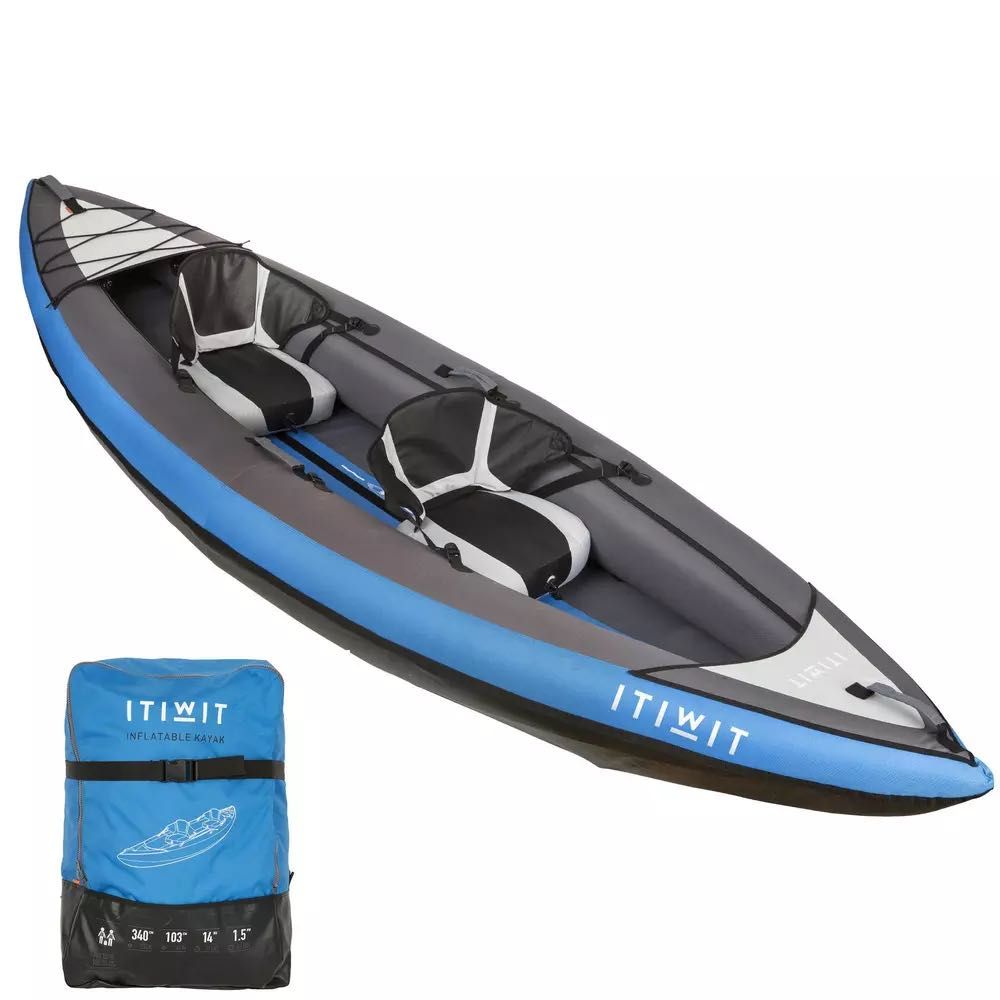 Kayak Insuflável ITIWIT para 1 ou 2 pessoas (Azul)