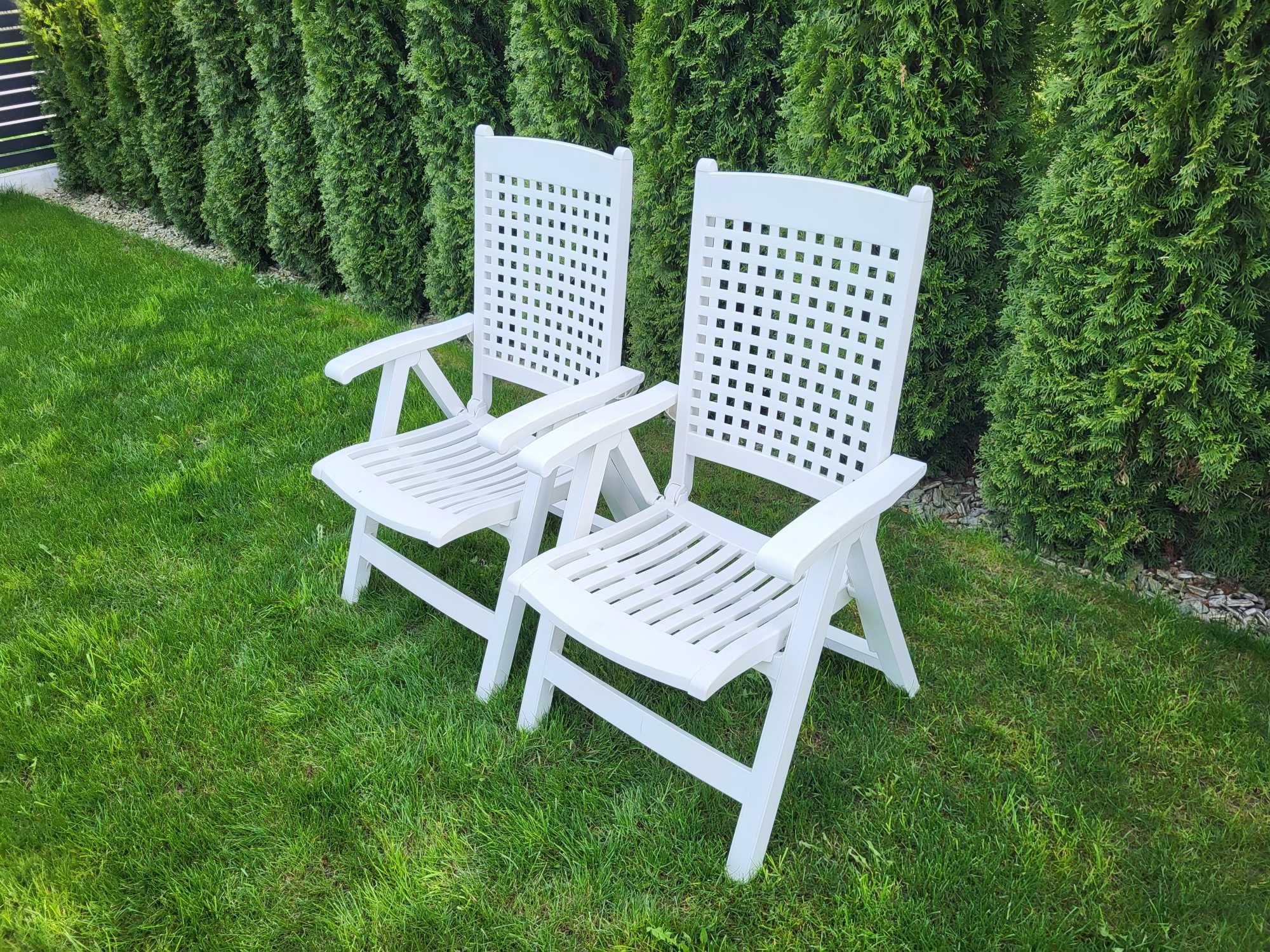 Krzesła Ogrodowe Grosfillex Białe
