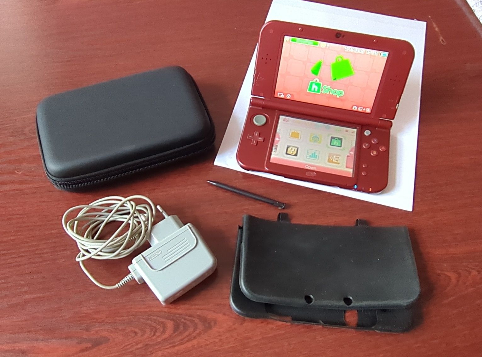 New Nintendo 3ds XL Red IPS stan bdb