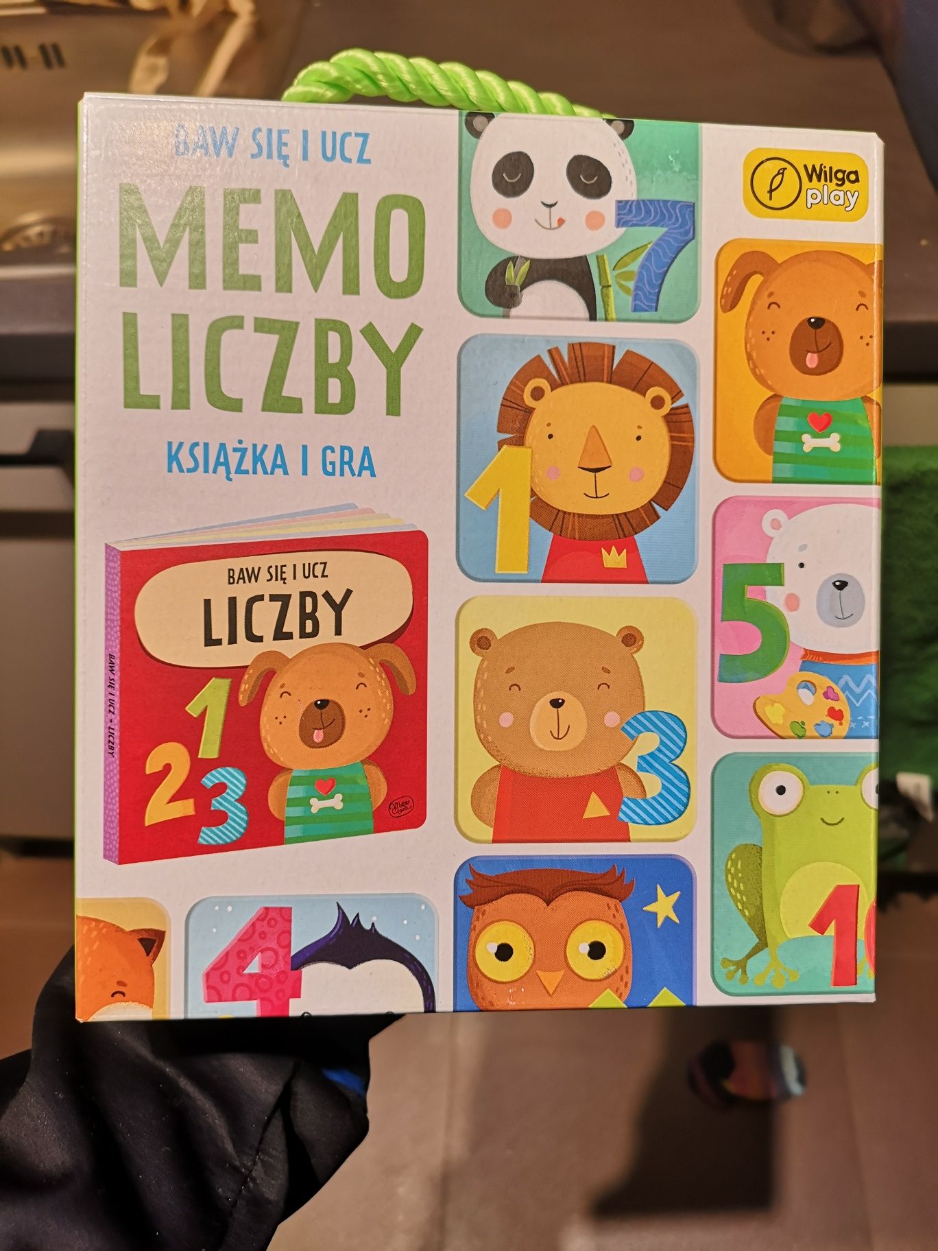 Baw się i ucz memo liczby książka i gra