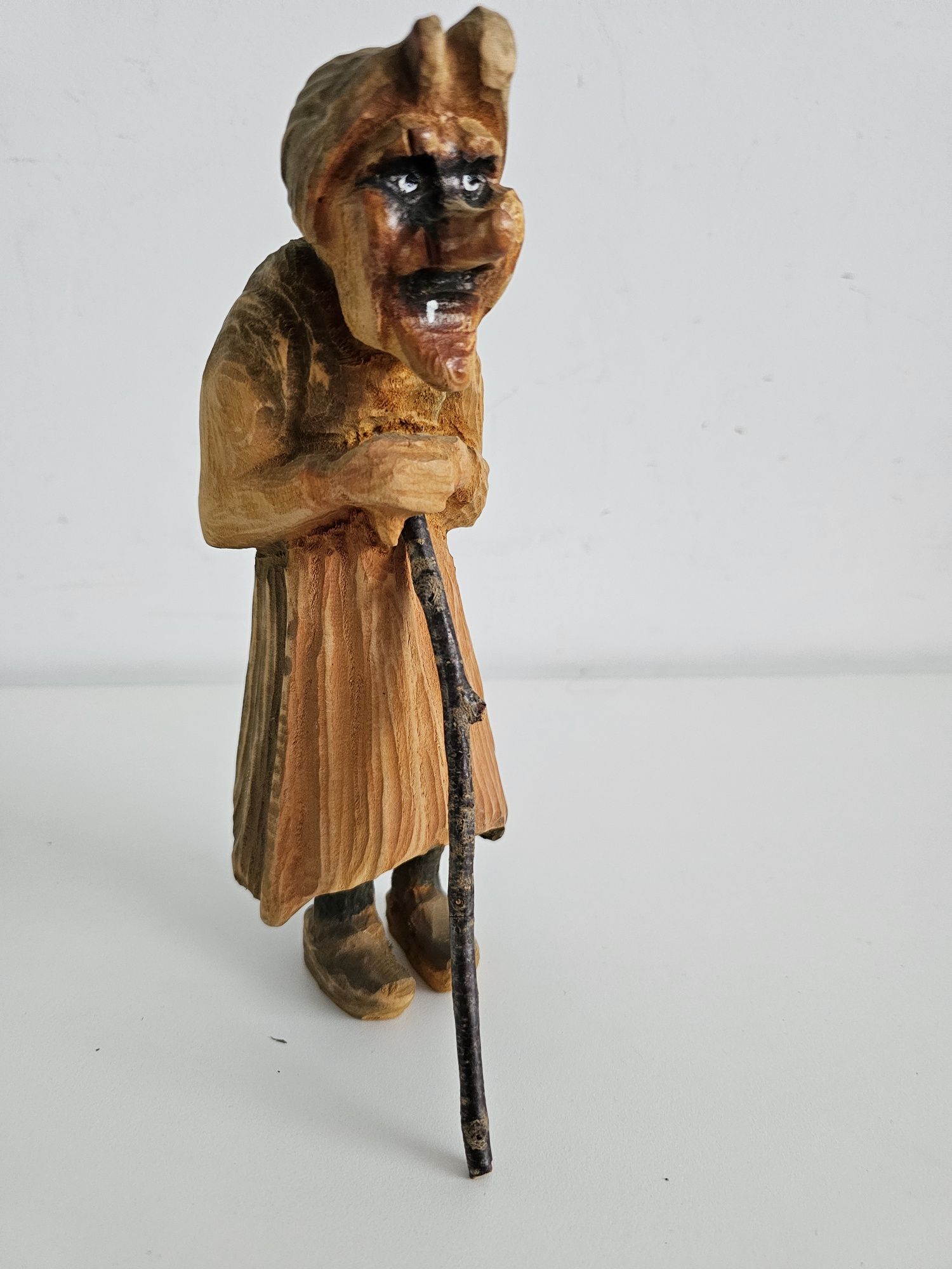 Troll Norwegia drewniana figurka