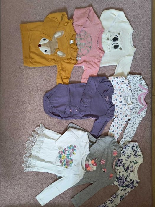 Wielka paczka ubrań dla dziewczynki rozmiar 86/92 1-2 lata