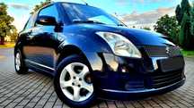 Czarny jak Smoła!Ekonomiczny i Niezawodny Suzuki Swift 1.3 benzyna!LUX