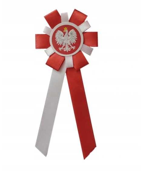 2 sztuki kotylionu narodowego z wasami