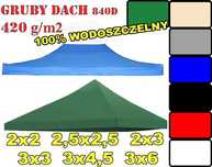 3x3 GRUBY DACH poszycie NAMIOTU Handlowego Pawilonu Ogrodowego 2x2 3x6
