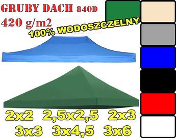 3x3 GRUBY DACH poszycie NAMIOTU Handlowego Pawilonu Ogrodowego 2x2 3x6