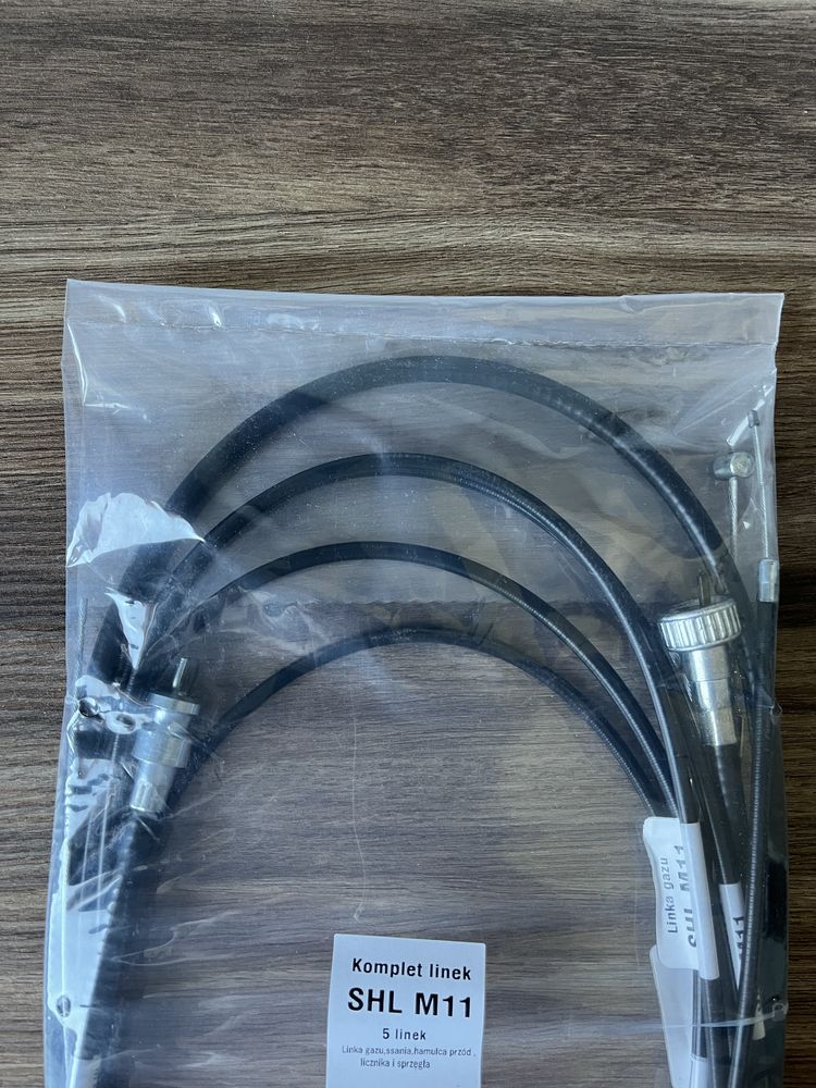 NOWY POLSKI komplet linek linki SHL M11 CZARNE