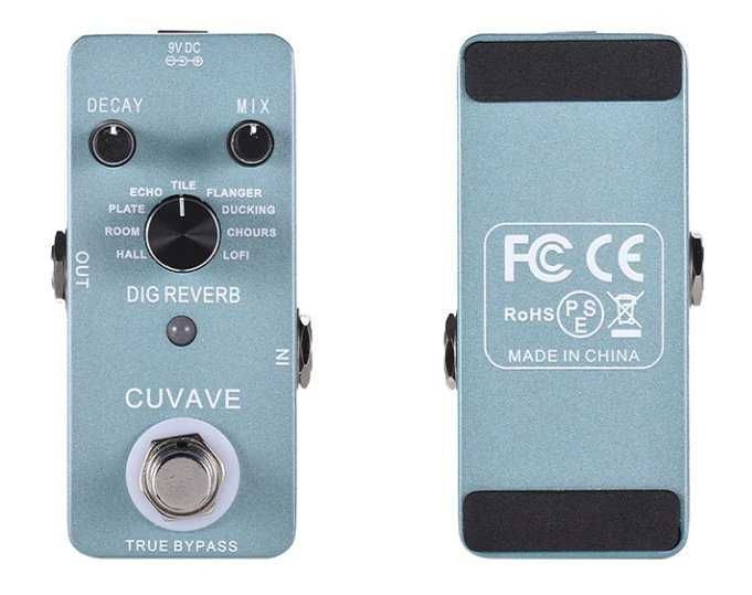 Pedal Reverb Digital com Shimmer da M-Vave (novo)