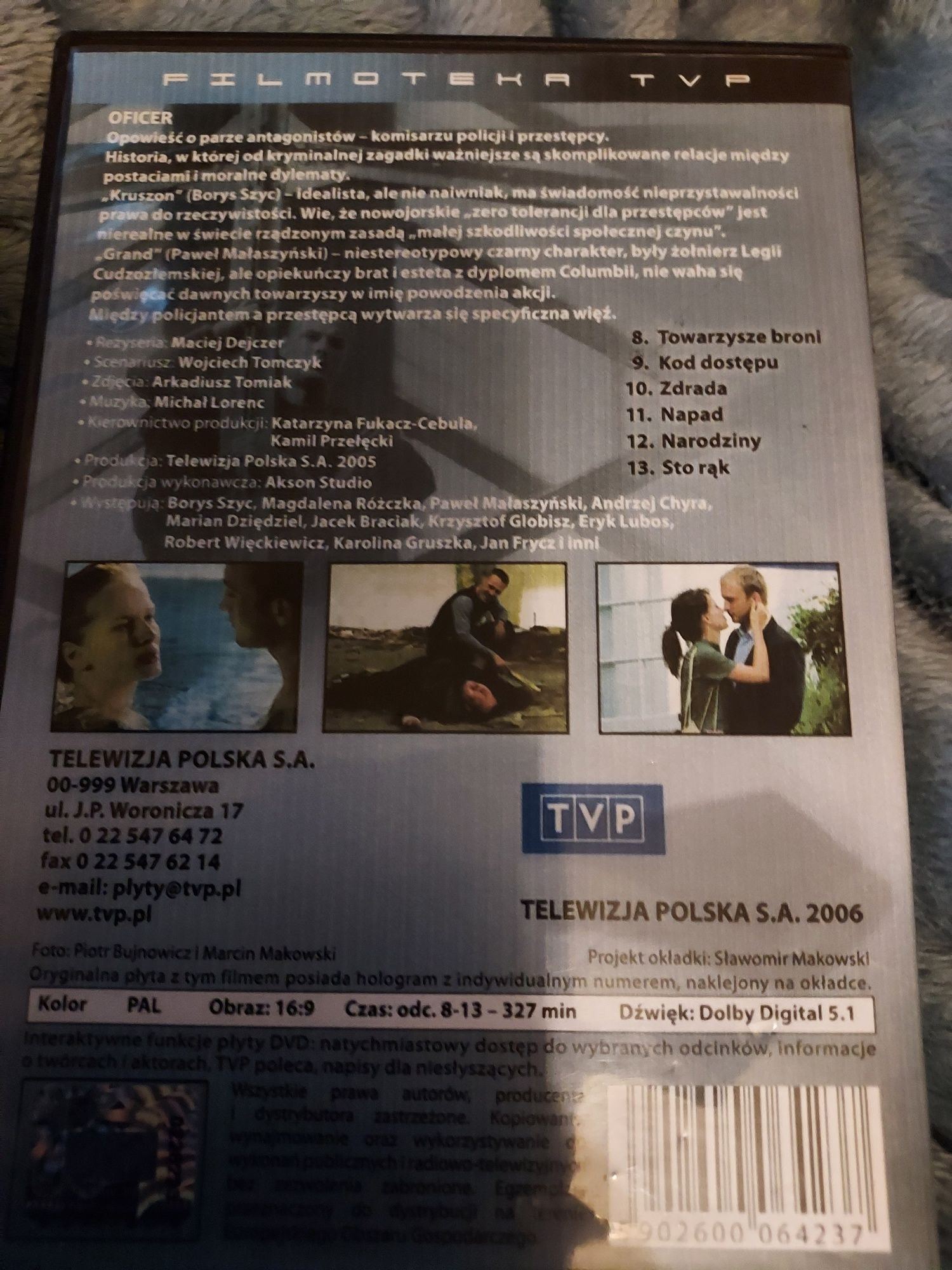 OFICER 1 i 2 polski serial kryminalny TVP