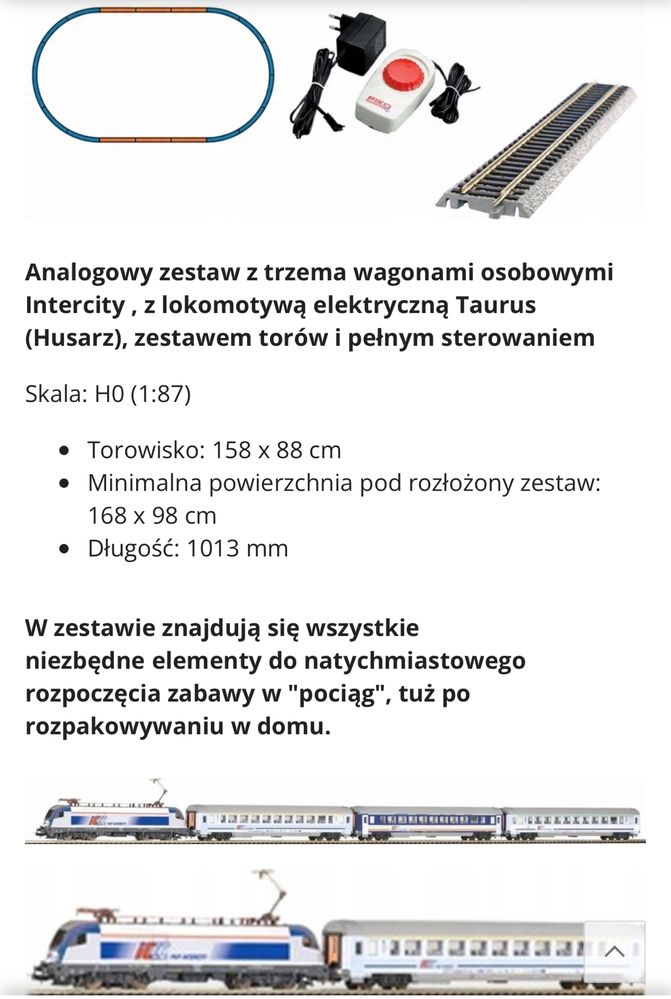 Kolejka piko zestaw nowy