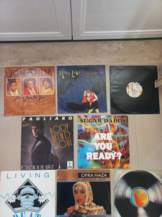 Pack 10x discos maxi bee ges ,ofra haza , pagliaro , jomanda