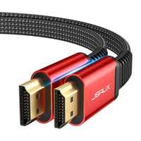 Kabel HDMI 2.0 JSAUX 3M 4K UHD 18GB/S 1080P Czerwony