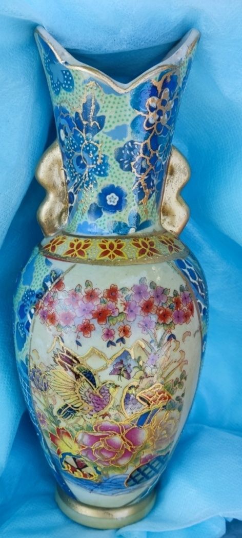 Керамическая  вазочка в стиле сацума