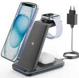 Ładowarka bezprzewodowa, 3 w 1 Stacja ładująca do iPhone GEEKERA