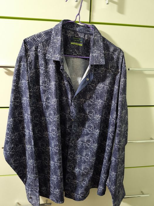 Чоловіча сорочка Amato на кнопках, рубашка, батал 5xl, Туреччина