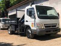 Mitsubishi Canter 7C14 Carrinha basculante com grua Hiab