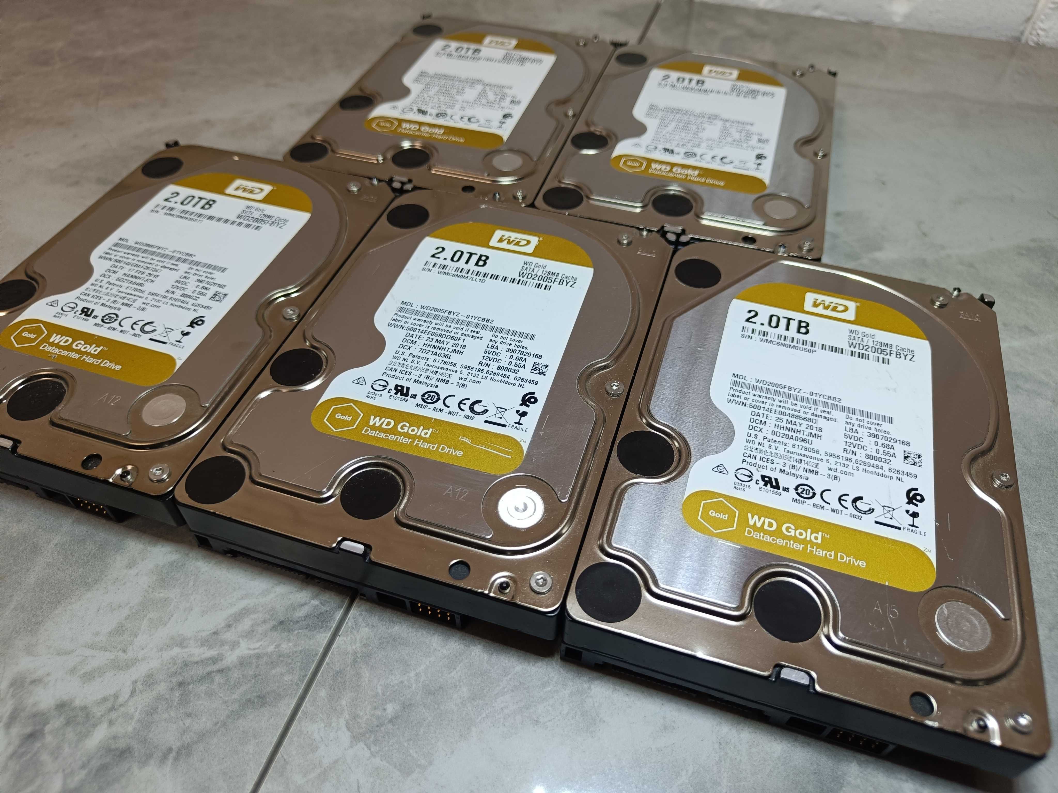 Хард Диск HDD Western Digital GOLD 2 TB 7200RPM 128mb CASH WD2005FBYZ