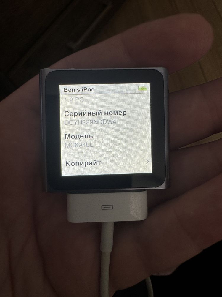 Ipod nano 6 A1366 16 gb