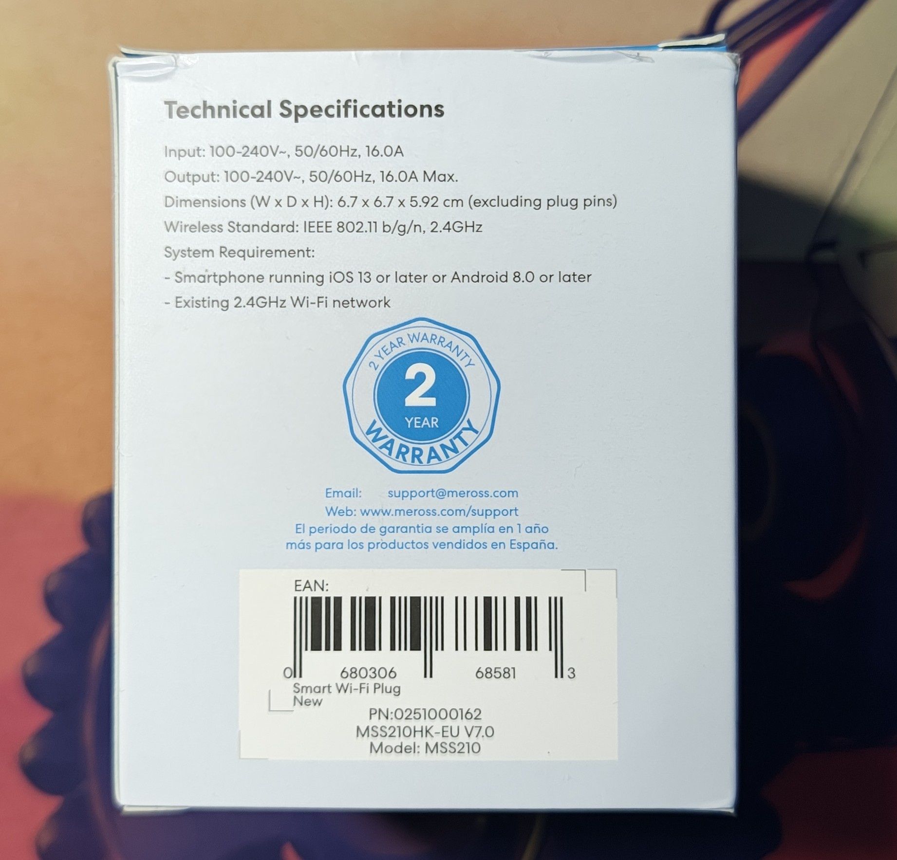 Meross MSS210 Smart wi-fi gniazdko Smart

Smart Wi-Fi Plug

MSS210