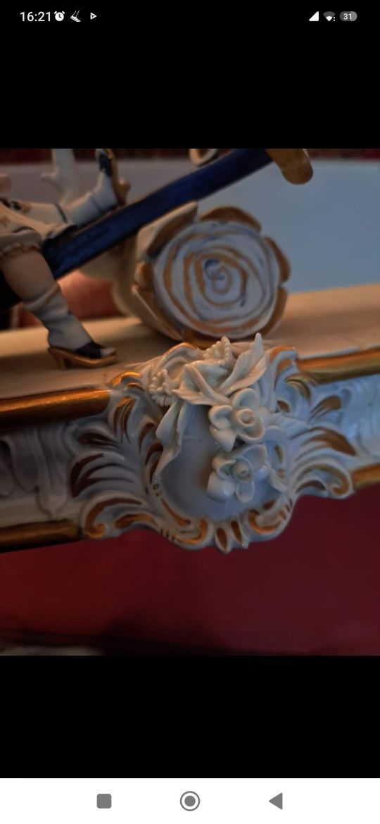Porcelana italiana deslumbrante Capodimonte