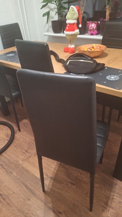 Stół z krzesłami 160cm rozkladany do 200cm