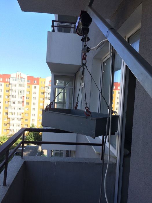 підйомник тельфер таль кран у вікно в окно, балка лебедка, лебідка