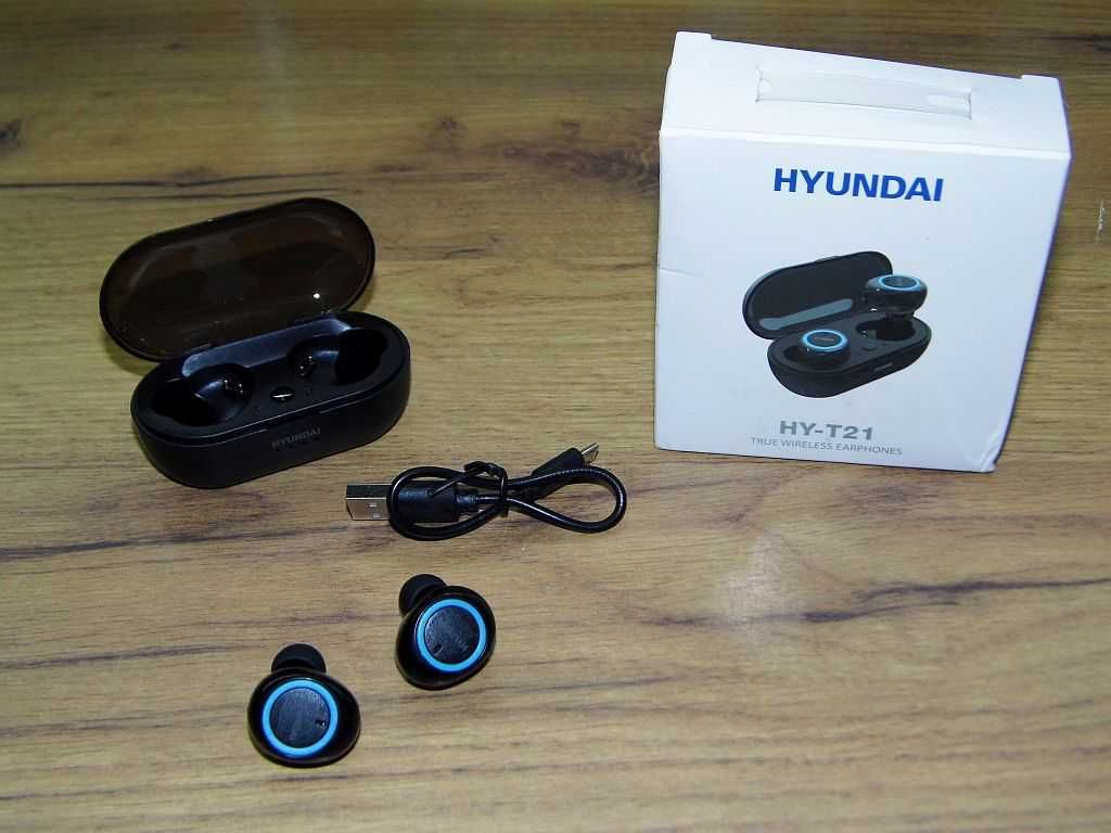 Bezprzewodowe słuchawki Hyundai HY-T21 Stan idealny jak nowe