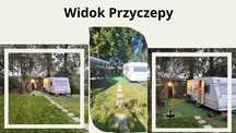 Działka ROD  – przyczepa (7 miejsc), kuchnia, łazienka, basen, altana