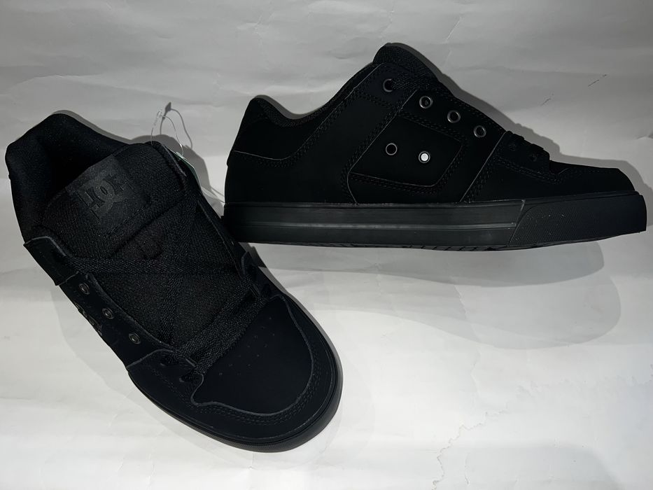 Шкіряні кеди Dc shoes 42,5 ус. 27,5 Pure кеды чорні