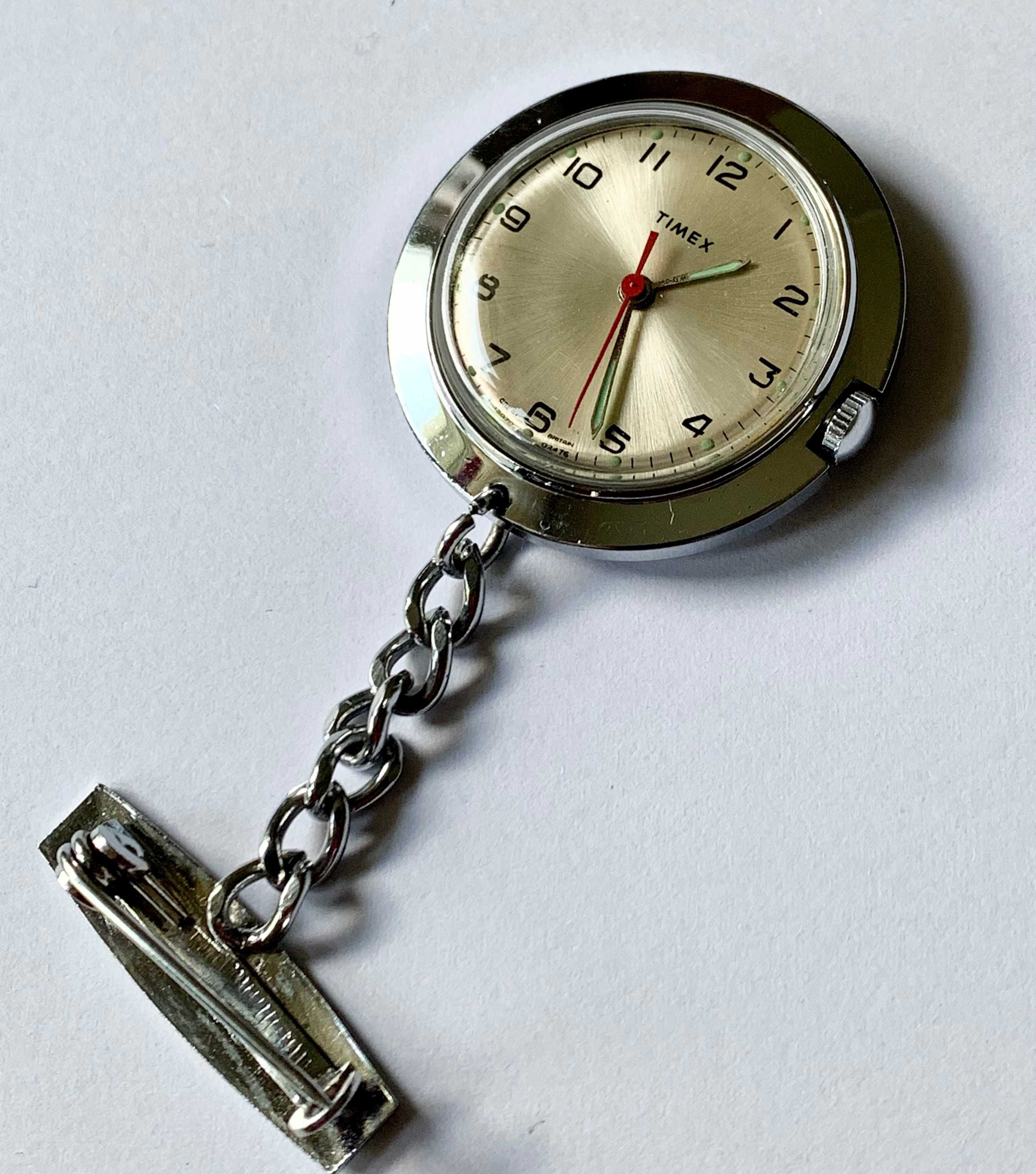 Zegarek Vintage Retro Timex Lekarski Pielęgniarski Mechaniczny z 1976