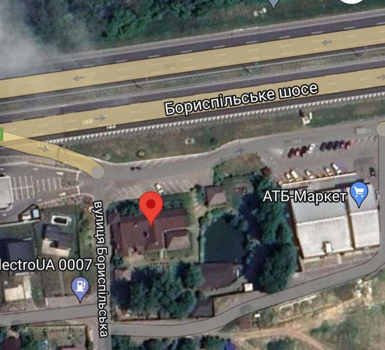 Ресторан на фасаді траси Київ - Бориспіль с. Шасливе