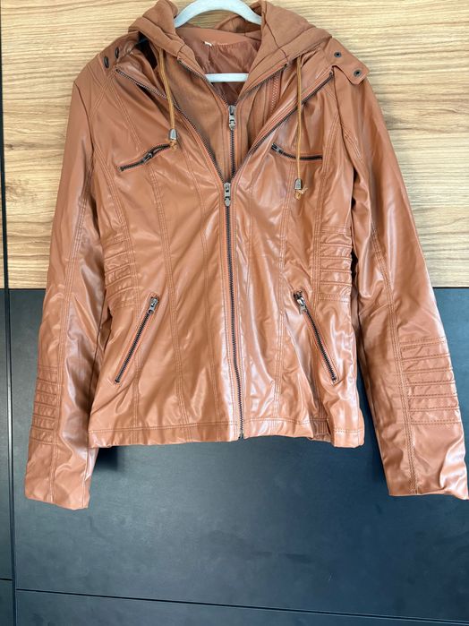 Kurtka z eco skóry damska