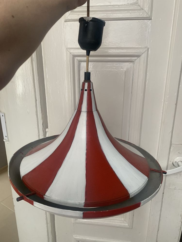 Lampa sufitowa wisząca prl