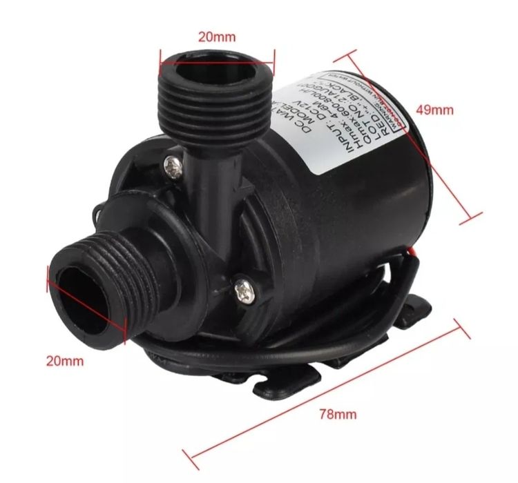 Насос 12в на 800л.г. підйом води на 5м