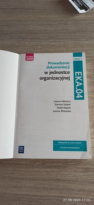 Prowadzenie dokumentacji EKA.04 Część 1 WSiP