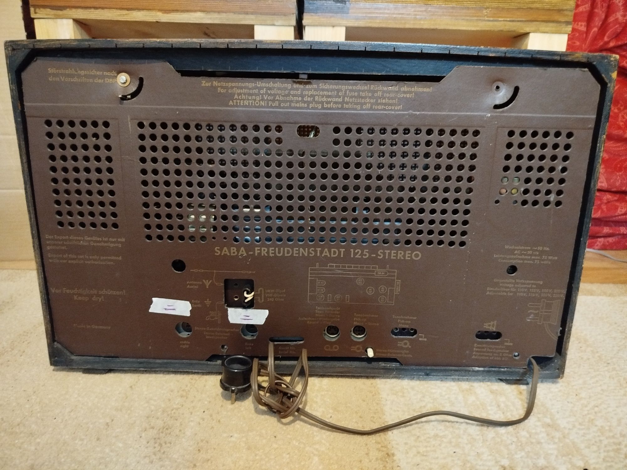 Saba Freudenstadt 125 Stereo Lampowe Vintage