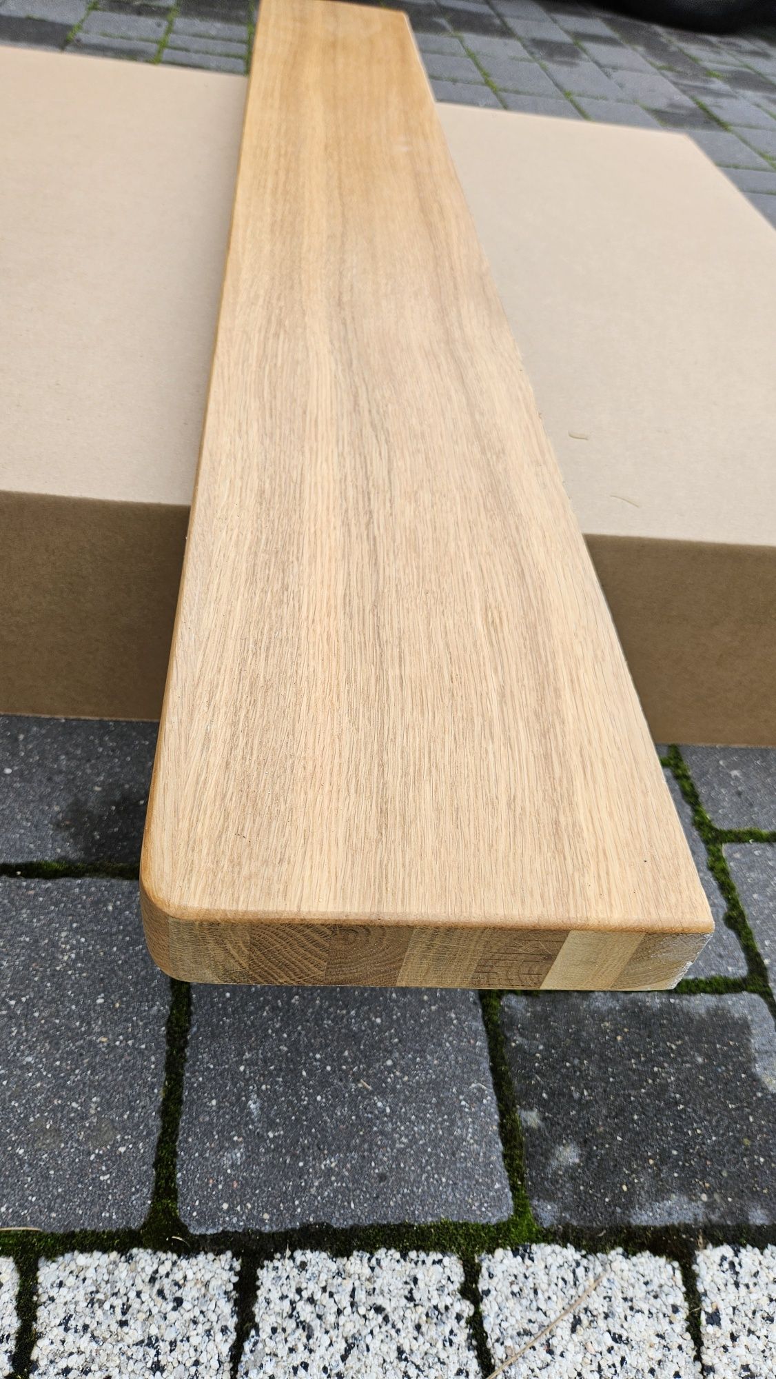 Parapet drewniany dębowy drewno