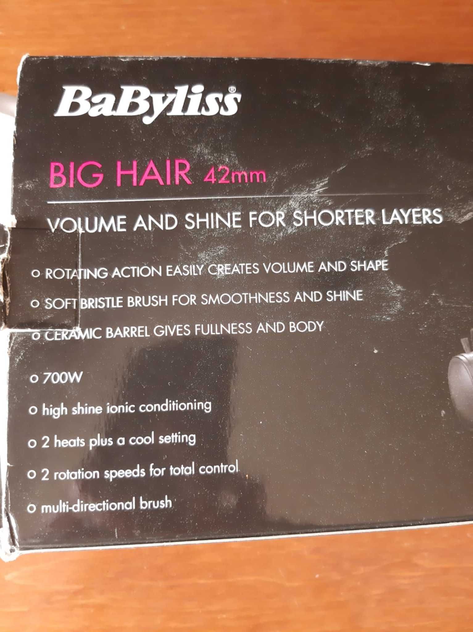 Szczotka do włosów obrotowa BaByliss Big Hair 42mm 2777U | wtyczka UK