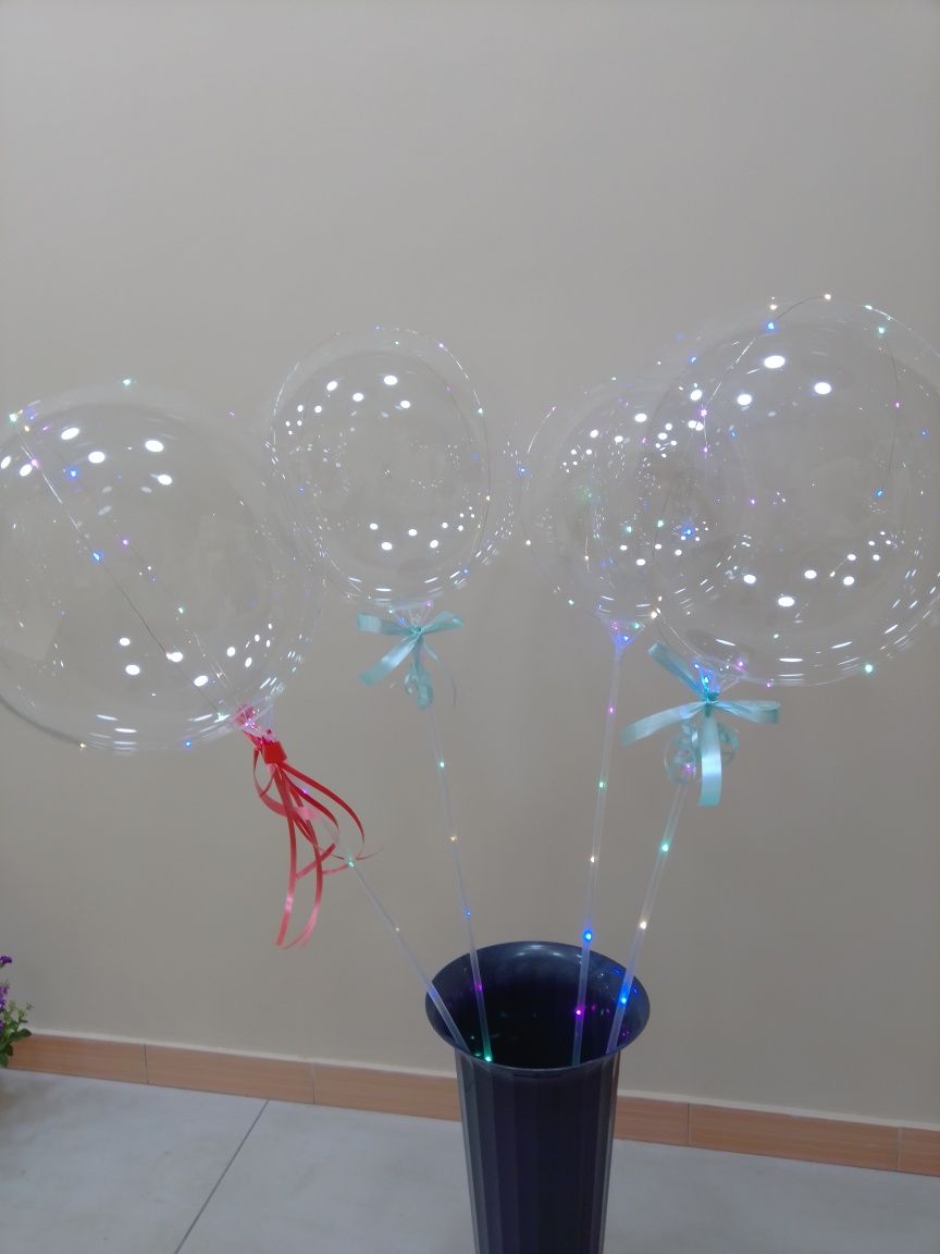 Воздушные шары, светящиеся, шарики для любого праздника. Новый год. До