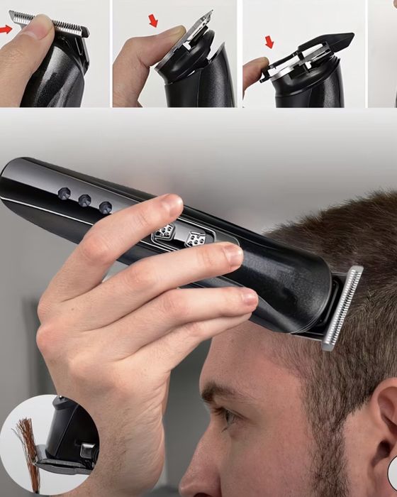 Електричний тример для бриття стрижки бездротовий
