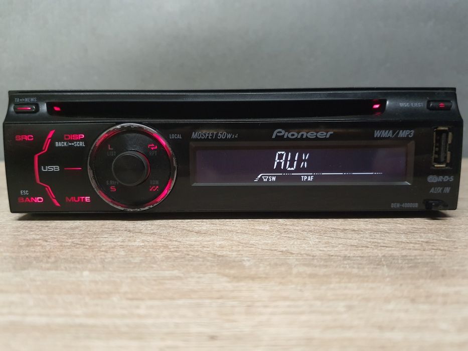 Radio samochodowe Pioneer DEH-4000UB CD, USB, AUX, RCA Wzmacniacz Audi