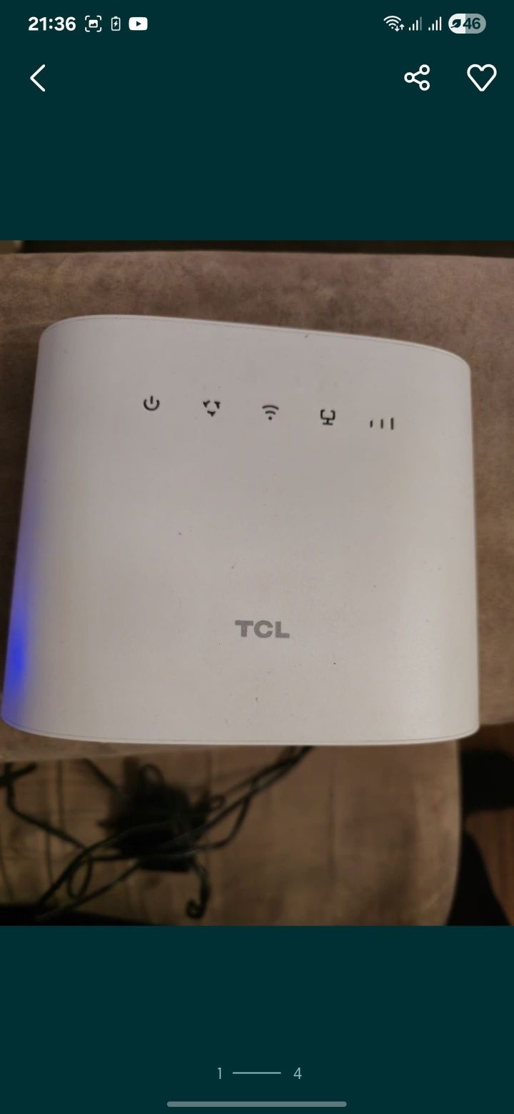 Ruter TCL HH63V1 z ładowarką