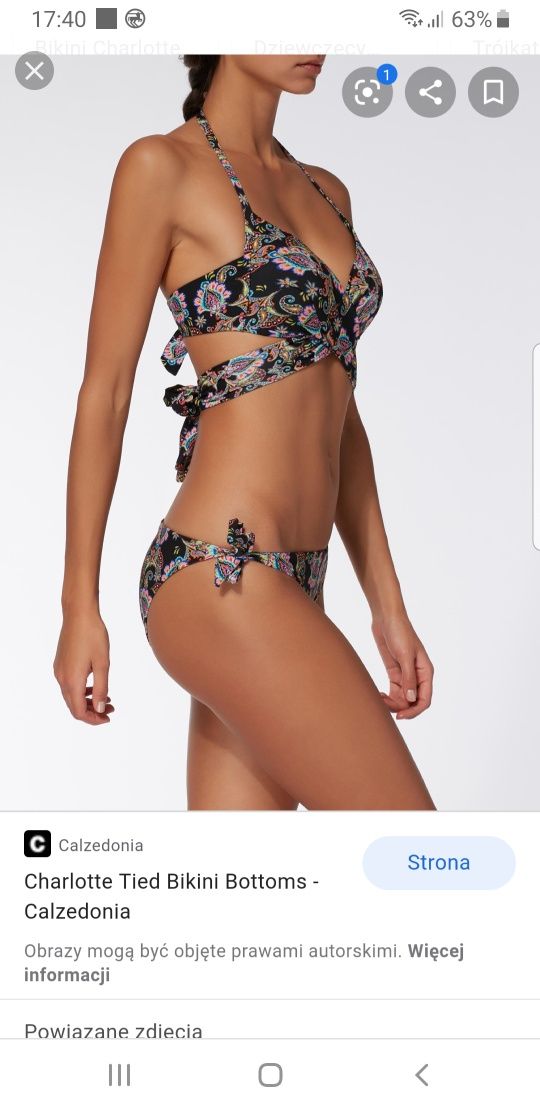 Bikini kostium kąpielowy 36/38 CALZEDONIA S/M stan jak nowe
