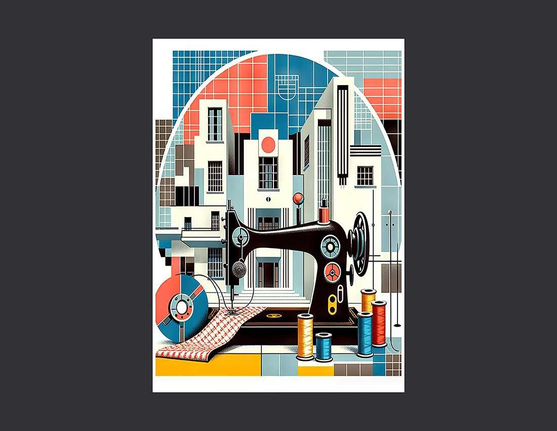 Plakat Maszyna do szycia do salonu/ pracowni- A3