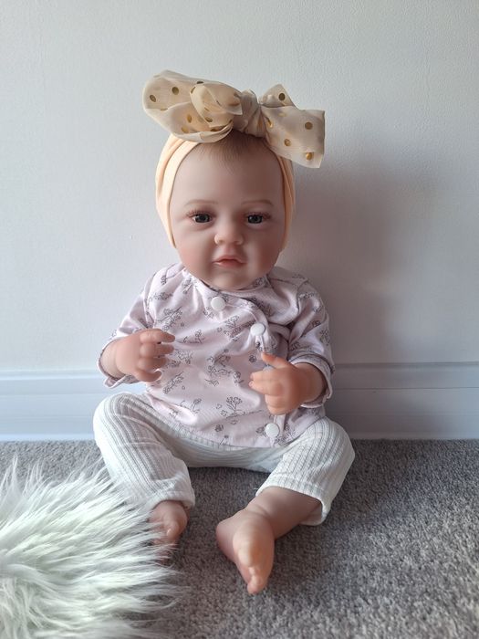Lalka jak żywe dziecko reborn piękna NOWA duża 46cm , cala gumowa , br